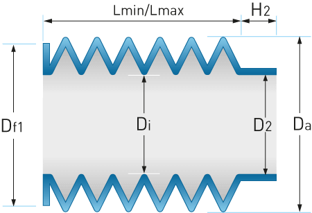 PVC vouwbalg type JB
